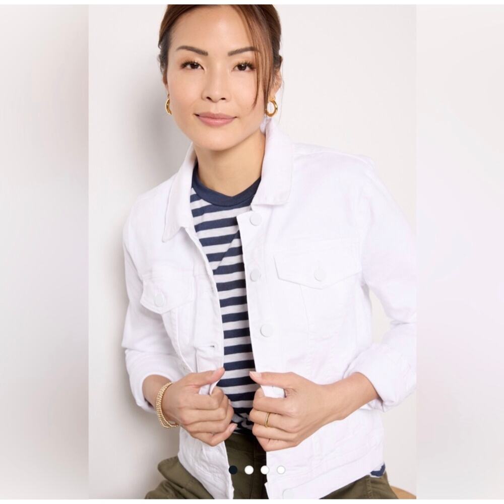 Kut from Kloth Amelia White Denim Jacket